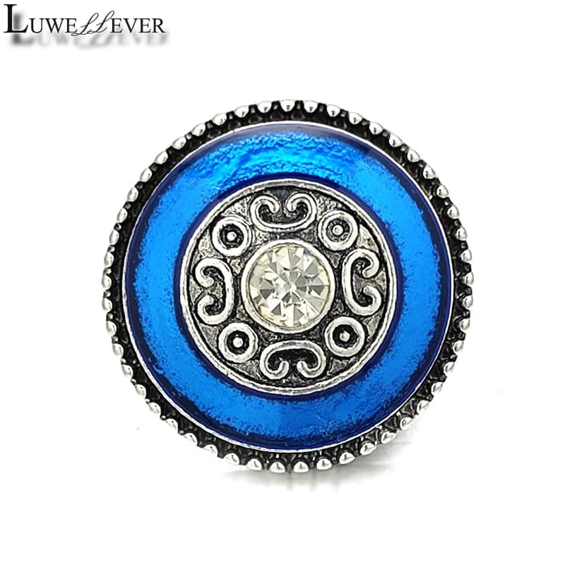 Luwellever – bouton-pression w479 en cristal, 18mm, pour Bracelet et collier, accessoires de bijoux interchangeables
