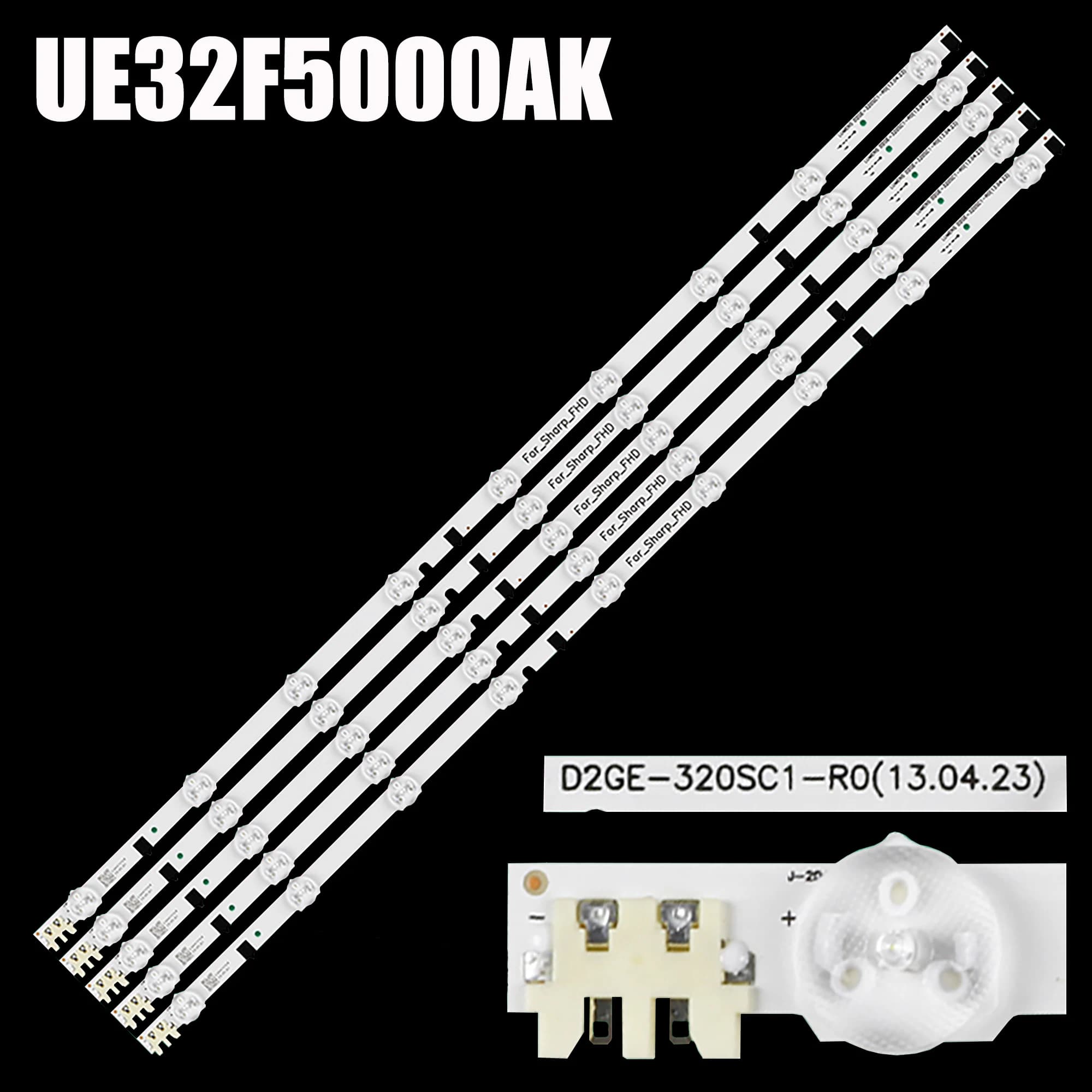 Bande de rétroéclairage LED pour 32 pouces 2013SVS32H Ue32f5000 D2GE-320SCO-R3 650MM D2GE-320SC1-R0 655MM UA32F4088AR UA32f4100AR