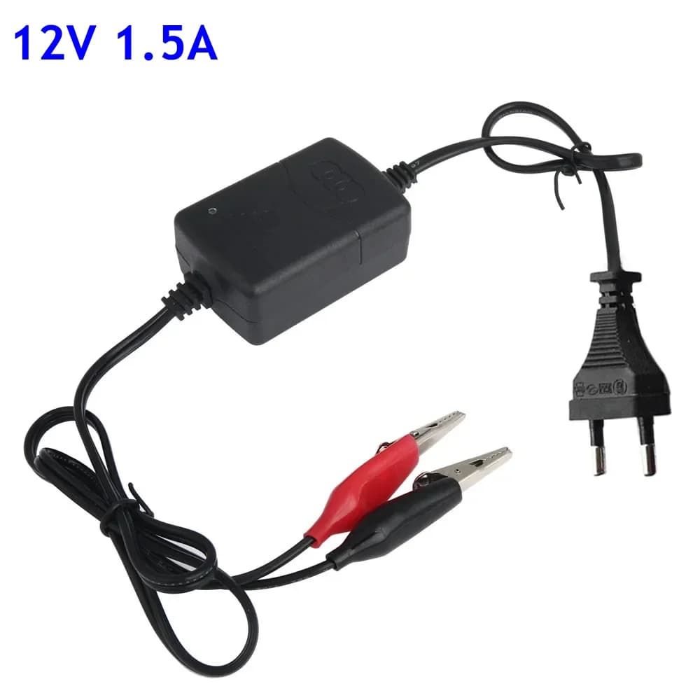 Chargeur automatique de moto 12V 1,5a pour voiture électrique, batterie au plomb 5AH 7AH 9AH 12AH 20AH avec indicateur Led 110V 220V
