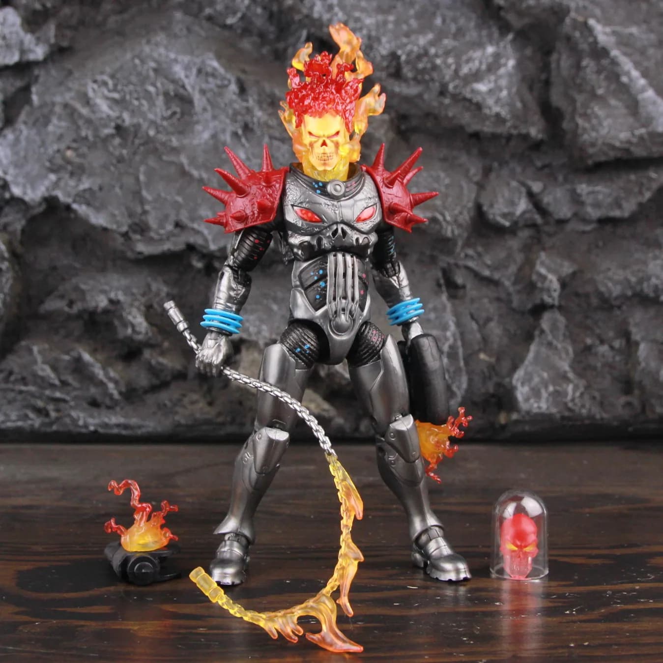 Marvel Legends Cosmic Ghost Rider 6 "figurine fouet de feu sans moto de véhicule ensemble coureurs série jouets