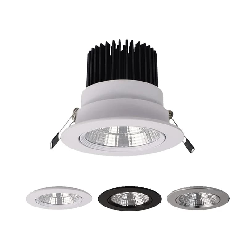 Spot Lumineux LED COB de 12V et 3W avec Trou de Découpe en Aluminium, Éclairage de Plafond pour Armoire, 270-330strada, 68-75mm