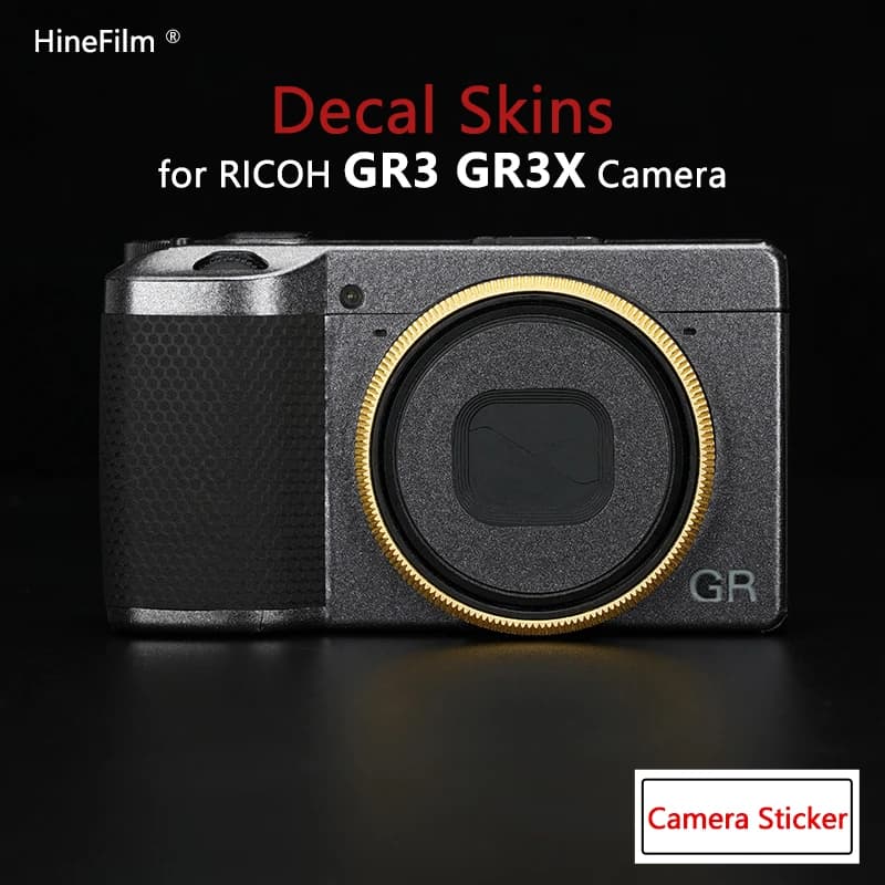 Autocollant anti-rayures pour appareil photo numérique compact, autocollant de protection pour appareil photo, couverture ronde pour Ricoh GazIII, GR3 dérii GR3X