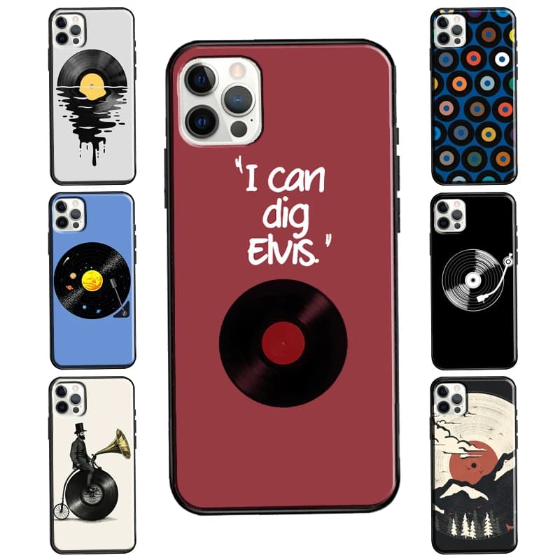 Coque en vinyle pour iPhone, compatible modèles 6, 11 Pro Max, XS, X, XR, 7, 8 Plus, SE, 2020