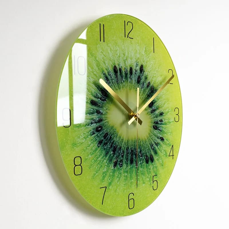 Horloge murale en verre pour chambre à coucher, grande horloge murale de cuisine moderne, épaisse, nouveauté, décoration de salon pour la maison