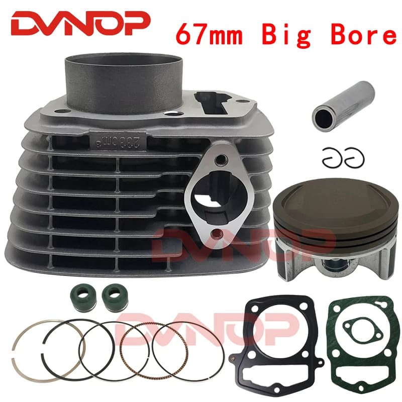 Kit de reconstruction de joint de piston d'intervalles de moto pour LONCIN, RE250, CRF230, GP250, CB250, GTY, TGR, CQR, KAYO, BSE 250, D343, appels de vélo, AD, 67mm