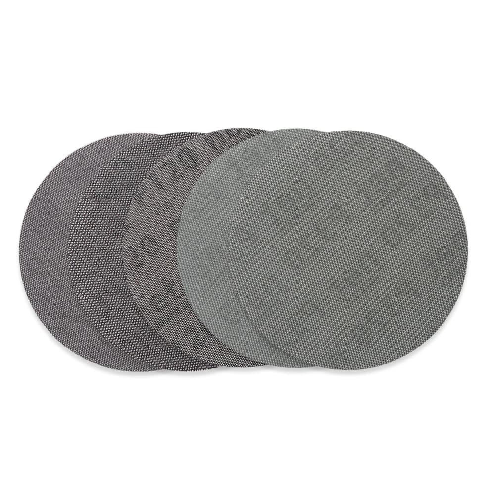 Disques abrasifs en maille sans poussière 3'' 5'' 6'' 9'' à fixation auto-agrippante pour ponçage à sec, papier de verre MIRKA grain 80 à 320 pour polissage