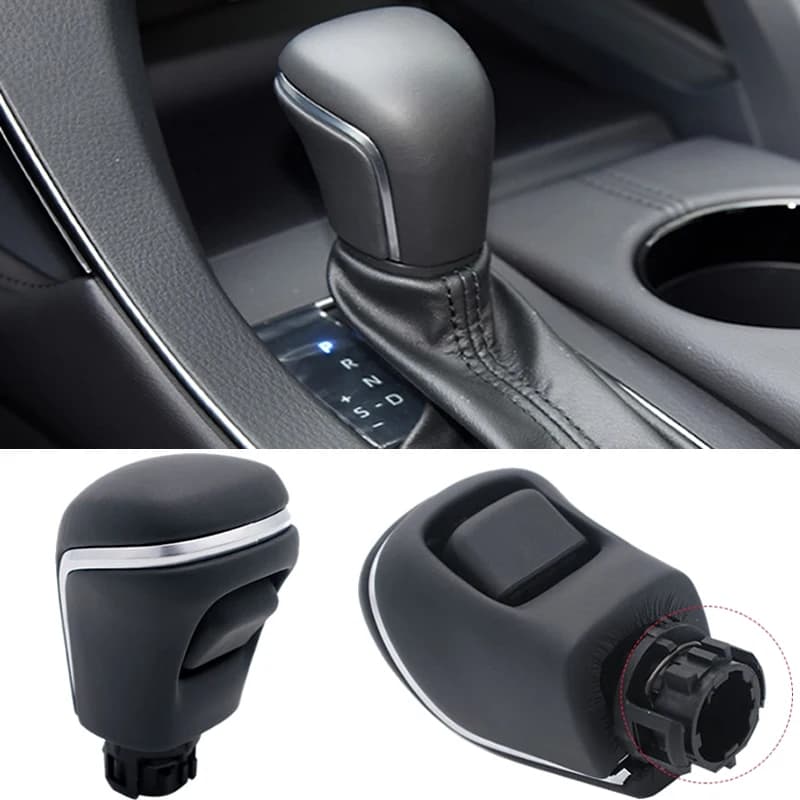 Pommeau de levier de vitesse en cuir véritable, pour toyota Avalon Camry xv70 Corolla Levin 2018 2019 2020