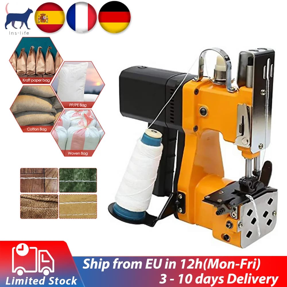Scelleuse de Sacs Tissés Portable Industrielle Électrique Automatique Haute Vitesse 220V UE pour Usage Domestique