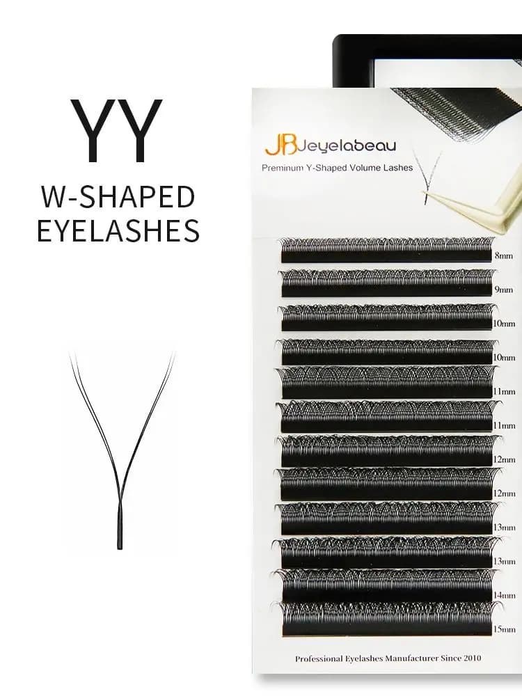 Extensions de cils individuels naturels et doux tissés à la main JB Jeyelabeau YY, fournitures de maquillage pour faux cils mixtes
