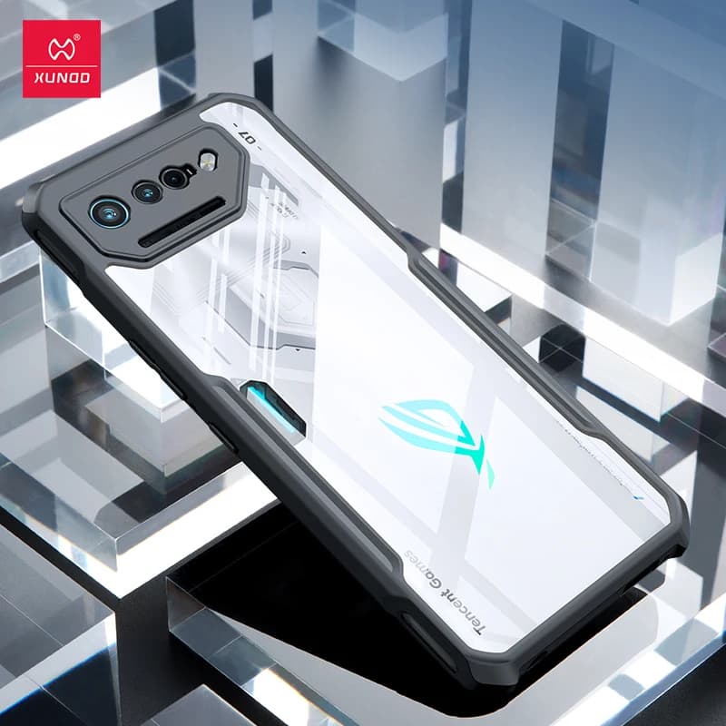 Étui antichoc Xundd pour Asus ROG Phone 5 6 7 8 Pro, pare-chocs avec coussin d'air aux coins, coque de protection fine anti-rayures pour téléphone
