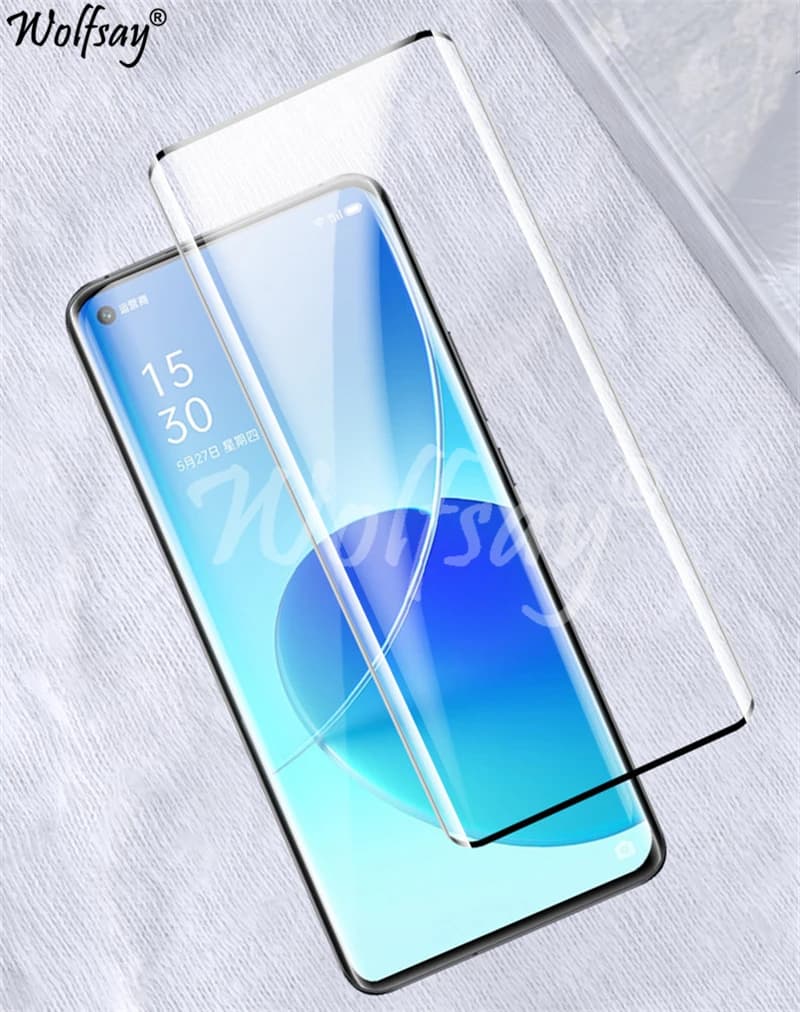 Verre trempé à bord incurvé 3D pour Oppo Reno 6 Pro protecteur d'écran pour Oppo Reno 6 Pro verre pour Oppo Reno 6 Pro Plus 6Pro + 5G