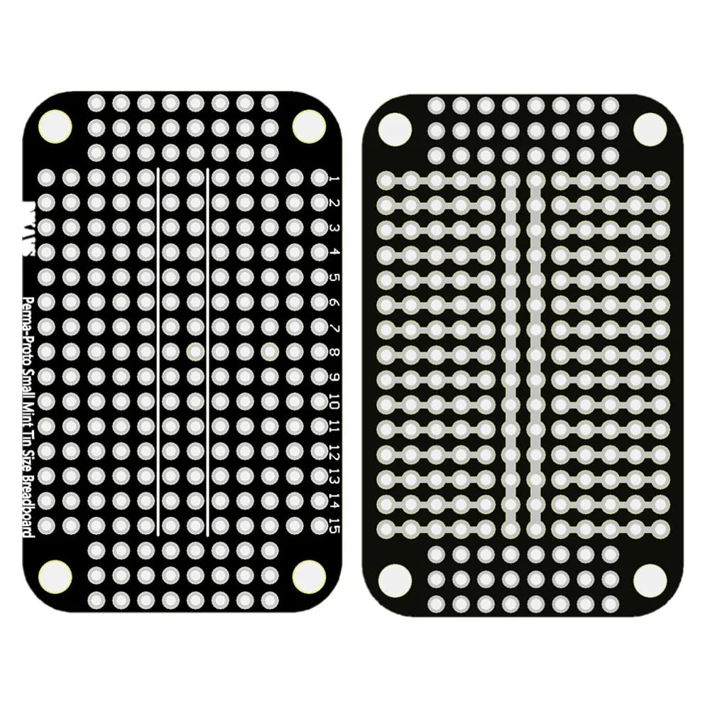 Perma-proto-Platine de prototypage PCB pour Ardu37, petit format menthe 18/taille, lot de 5