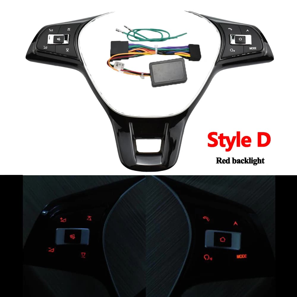 Bouton de commande à distance sans fil pour volant de voiture, commutateur de contrôleur multifonction, VW Jetta MK6 17-19, Golf 7, Polo 14-19, nouveau