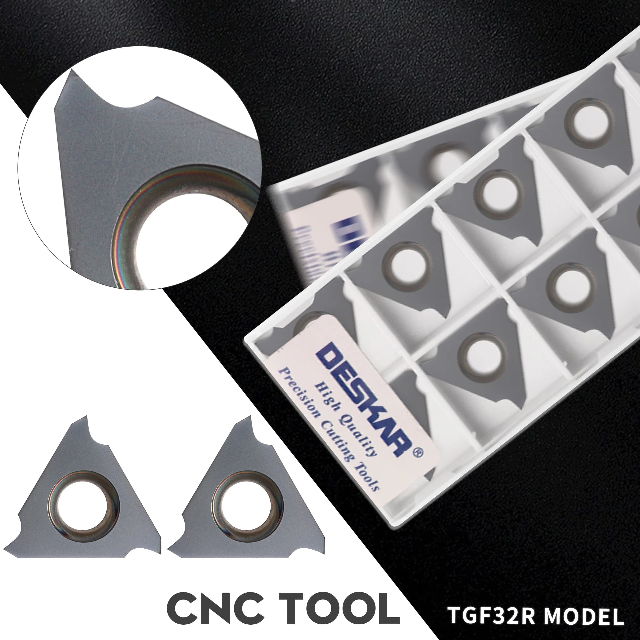 Plaquettes de rainurage verticales à rainures peu profondes Groove Blade TGF32R TGF32L 050 060 070 080 090 095 100 110 115 120 125 LDA pour tour