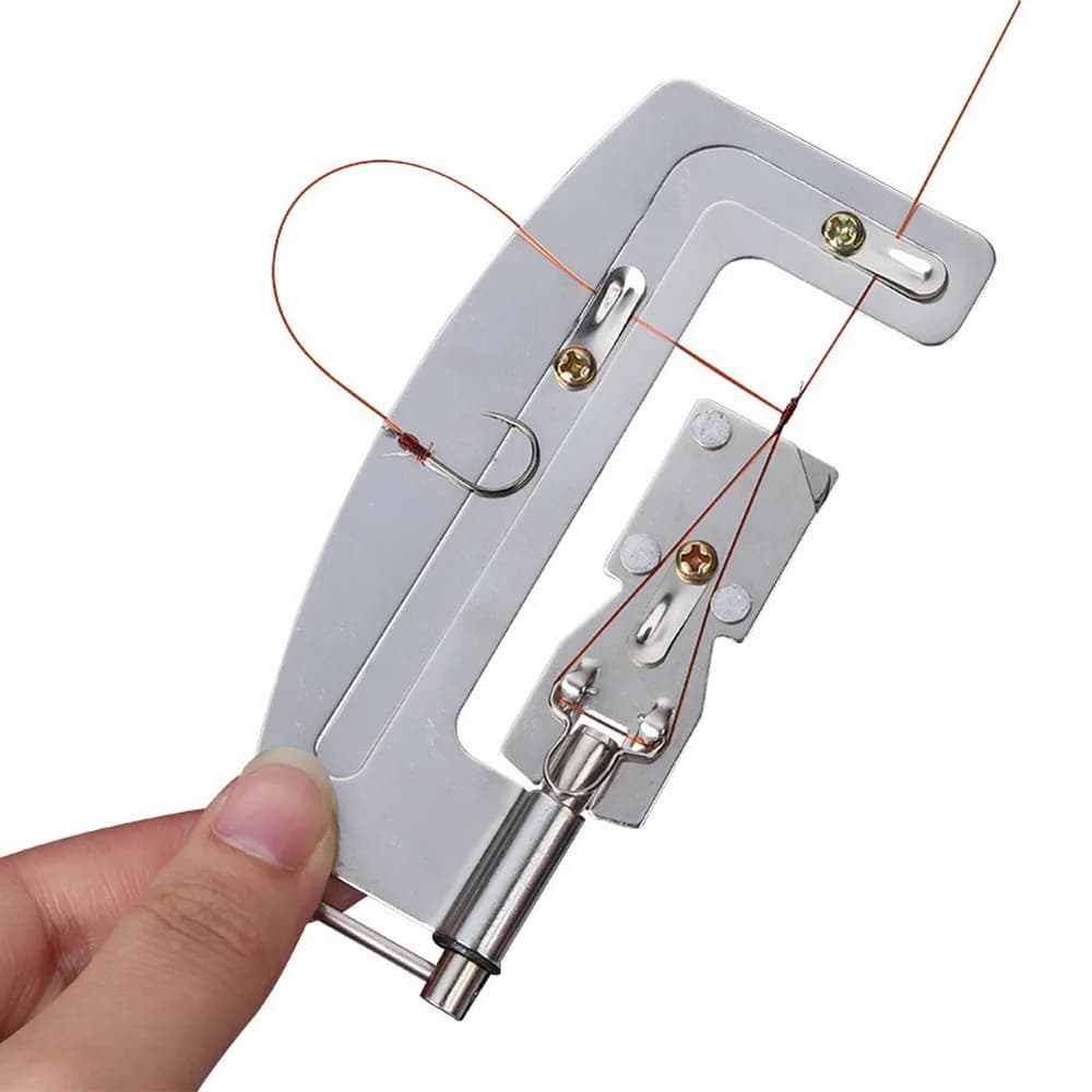 Accessoires de pêche hameçons de pêche semi-automatiques ligne niveau Machine Portable en acier inoxydable hameçon ligne noueur attachant matériel