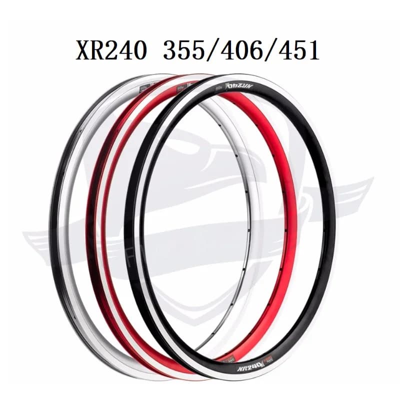 Jantes KINLIN XR240 18/20 pouces 355 406 451 BMX, jante de vélo ultralégère en aluminium, jante de vélo pliable 16/20/24 trous