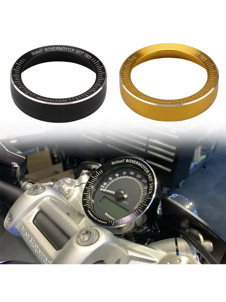 Anneau de jauge de lunette de compteur de vitesse de moto en aluminium CNC, revêtement d'habillage de tachymètre pour BMW R Nine T R9T 2016-2019 2018 2017