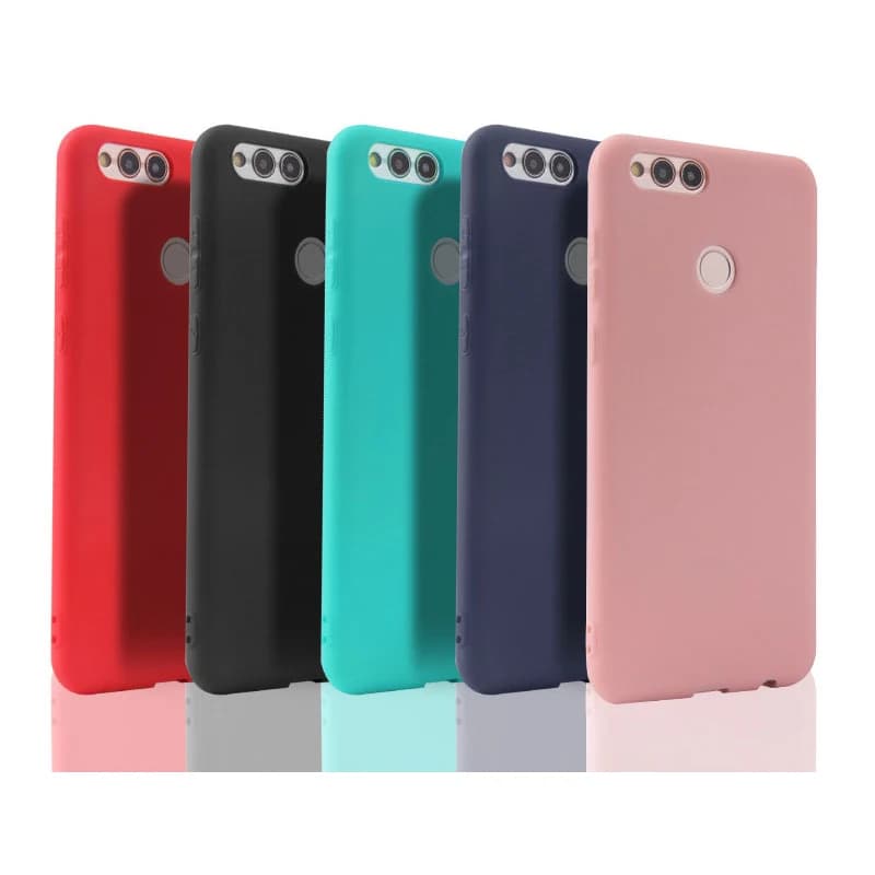 Coque arrière en Silicone TPU souple, couleur bonbon, pour Huawei Honor 7X 7A 7C Pro 7S Honor 8 8X 8C 8A 8S 9 Lite 9s 9c 9A