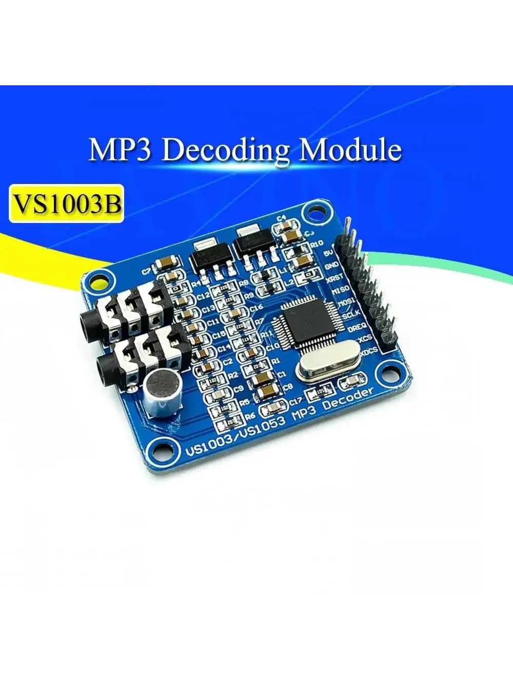 Carte de développement de microcontrôleur STM32, technologie de décodage MP3, tête de microphone, accessoires, VS1003B, VS1053