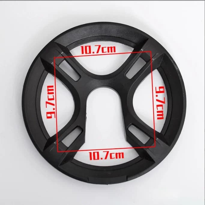 4/8 trous 42T/48T vélo manivelle bricolage couverture vélo pédalier chaîne roue couverture garde remplacement protecteur 9.7-10.7 taille en option