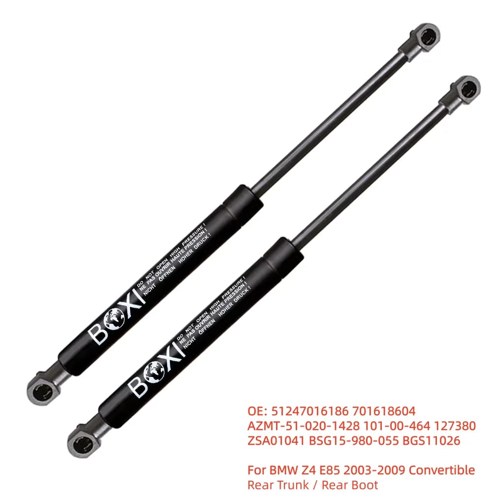 BOXI 2Pcs Amortisseurs à gaz de coffre arrière 51247016186 701618604 pour BMW Z4 E85 2003-2009 Cabriolet