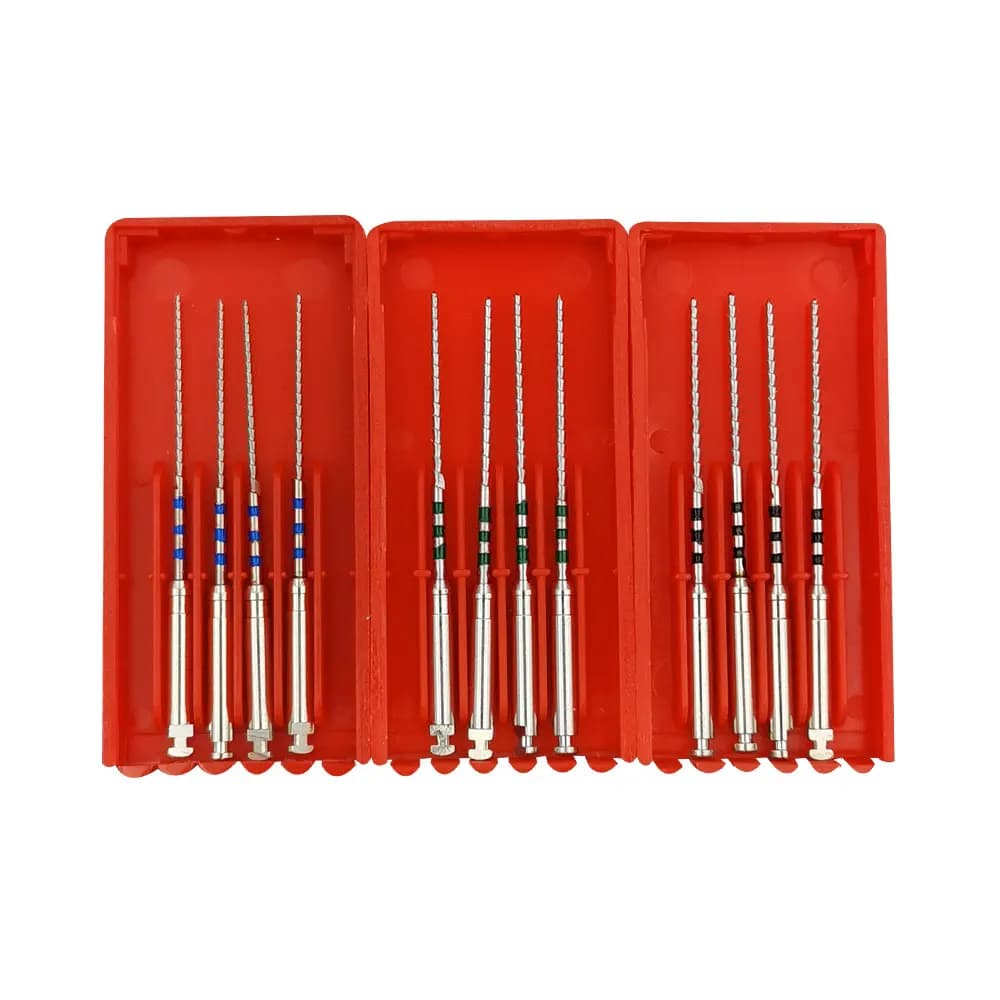 4 pièces/boîte limes Endo dentaires Gutta condenseur 25mm MacSpadden fichiers de condenseur 21mm limes endodontiques 45 #25mm li