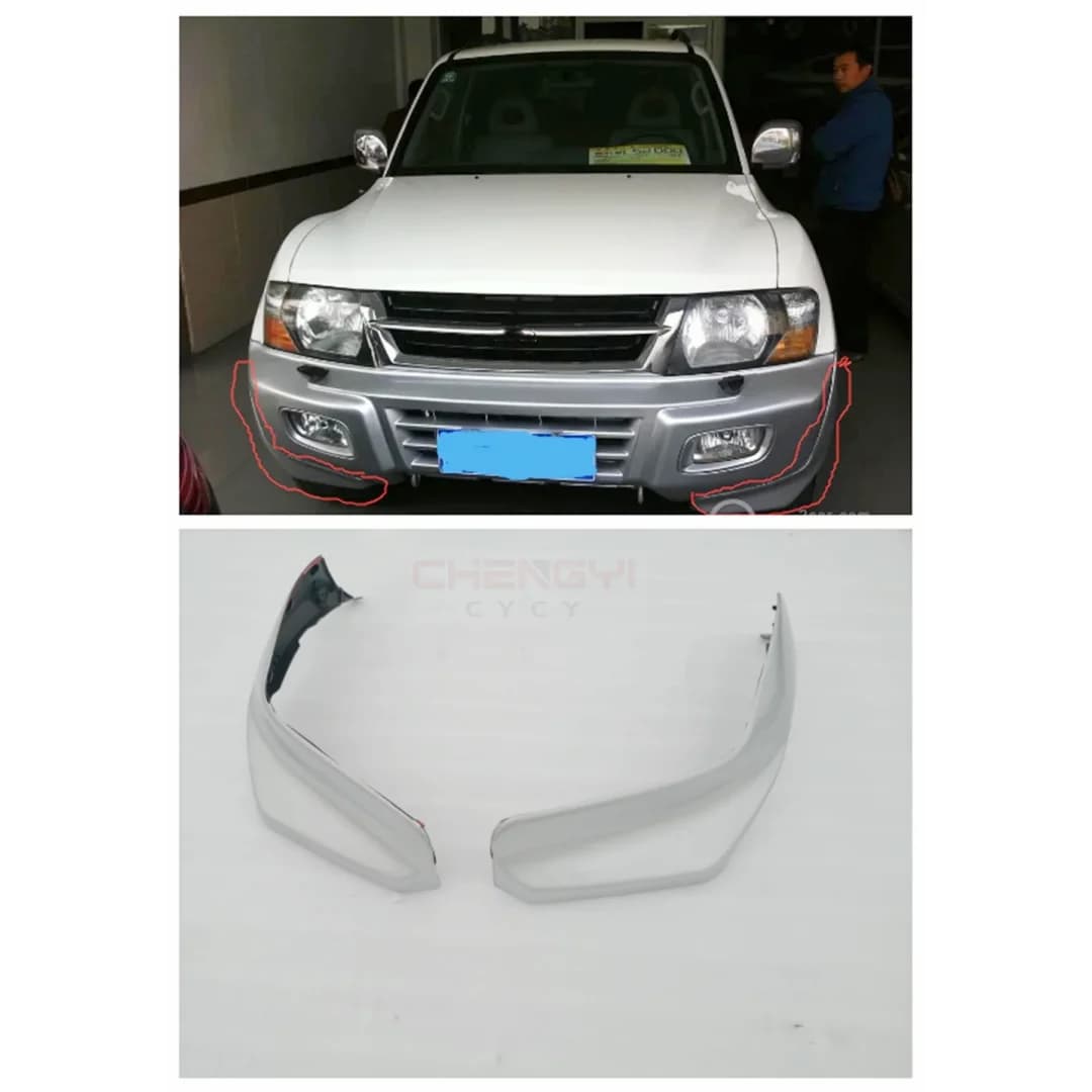 1 pièce Angle de protection de pare-chocs avant en plastique pour Pajero Montero V63W V73W V77W MR520207 MR520208 MR612083 MR612086