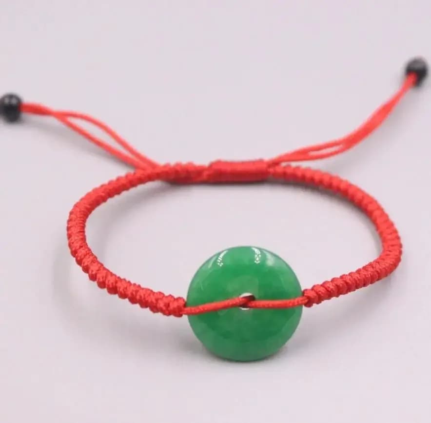 Nouveau Bracelet à boucle de sécurité en jade vert naturel, bricolage, conception de nouage à la main, traiter la santé, la richesse, les femmes porte-bonheur, perles de Jade, bijoux féminins