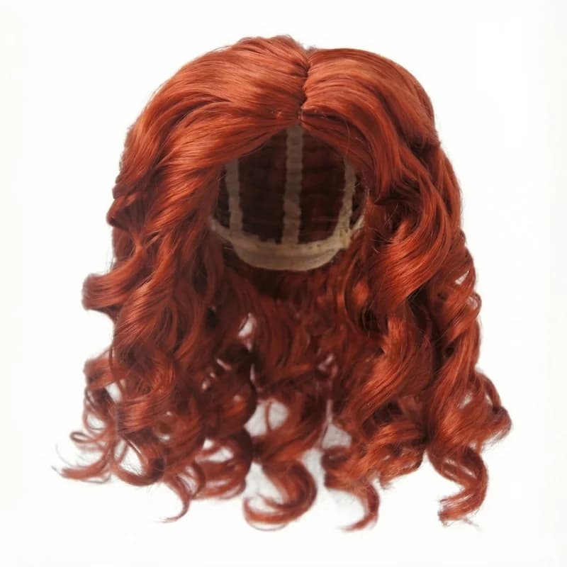 JD340 1/6 1/4 1/3 YOSD MSD SD Lady Roll bouclés fille Sauvage synthétique mohair BJD perruques 6-7 "7-8" 8-9 "9-10" accessoires de poupée