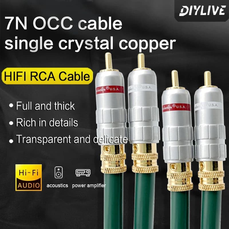 DIYLIVE Hi-Fi Japon Furutech FA-220 OCC Monocristal Cuivre Filaire de Signal Audio Fil de cryptage Blindage