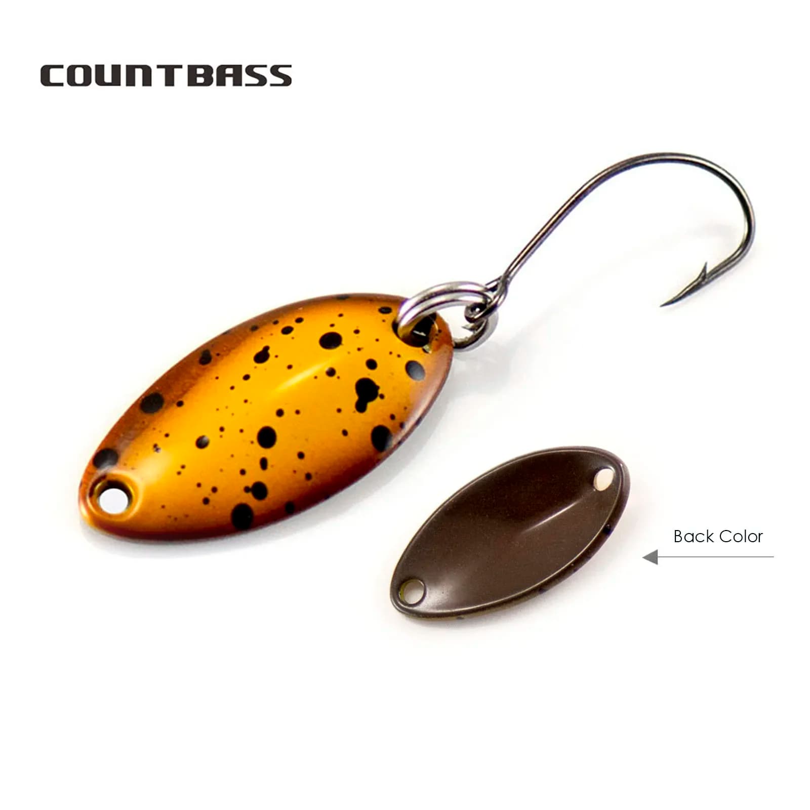 Countbass 1/16oz 1.8g cuillère de lancer saumon truite brochet bar métal laiton leurres de pêche