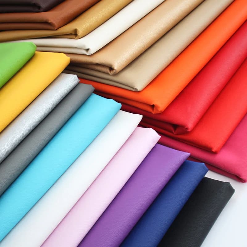Tissu en cuir synthétique souple artificiel 140x50cm, Faux cuir PU Litchi pour bricolage, rembourrage de canapé, sac, bijoux artisanaux de couture