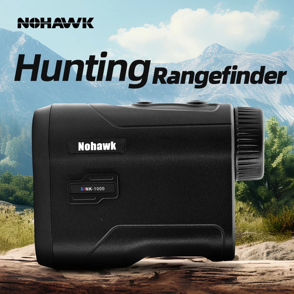 Télémètre laser de golf Nohawk de taille mini avec fonctionnalités multiples de distance/angle/vitesse/surveillance, monoculaire à grossissement 6x pour le golf