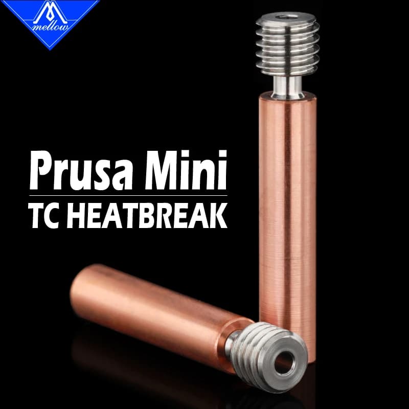 Gorge d'imprimante 3D en titane et cuivre, tout en métal, NF Prusa MINI-TCrazy, rupture de chaleur, pour l'impression de PLA ABS PA PETG PC