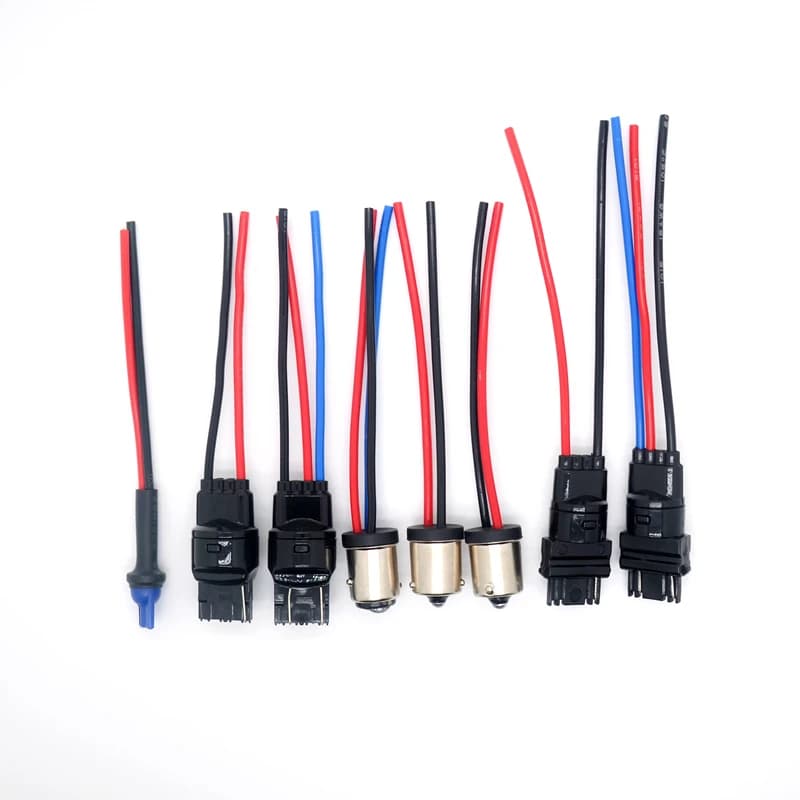 Support de douille pour phare de voiture T10 194 168 W21W P21W, assemblage de phare de voiture, adaptateur de prise mâle, connecteur à fil prolongé, r30