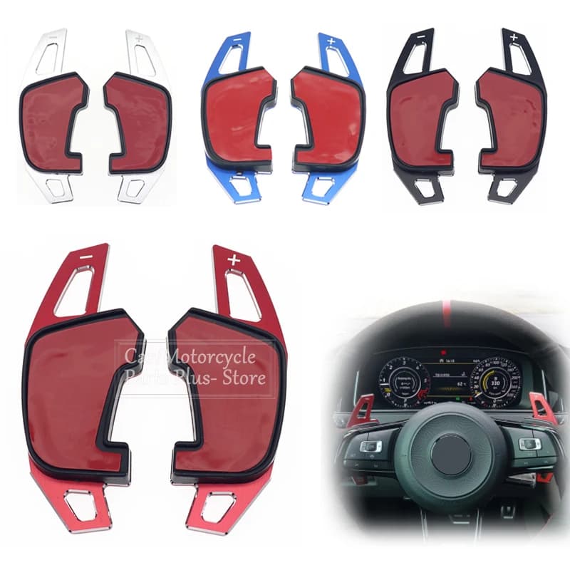 Paire de palettes de changement de vitesse au volant pour Volkswagen, manette de vitesse d'extension, Golf MK7, GTI 7 R, GTE, GTD, Polo Contrastant, Rocco, Sagitar, GLI, Lamando, GTS