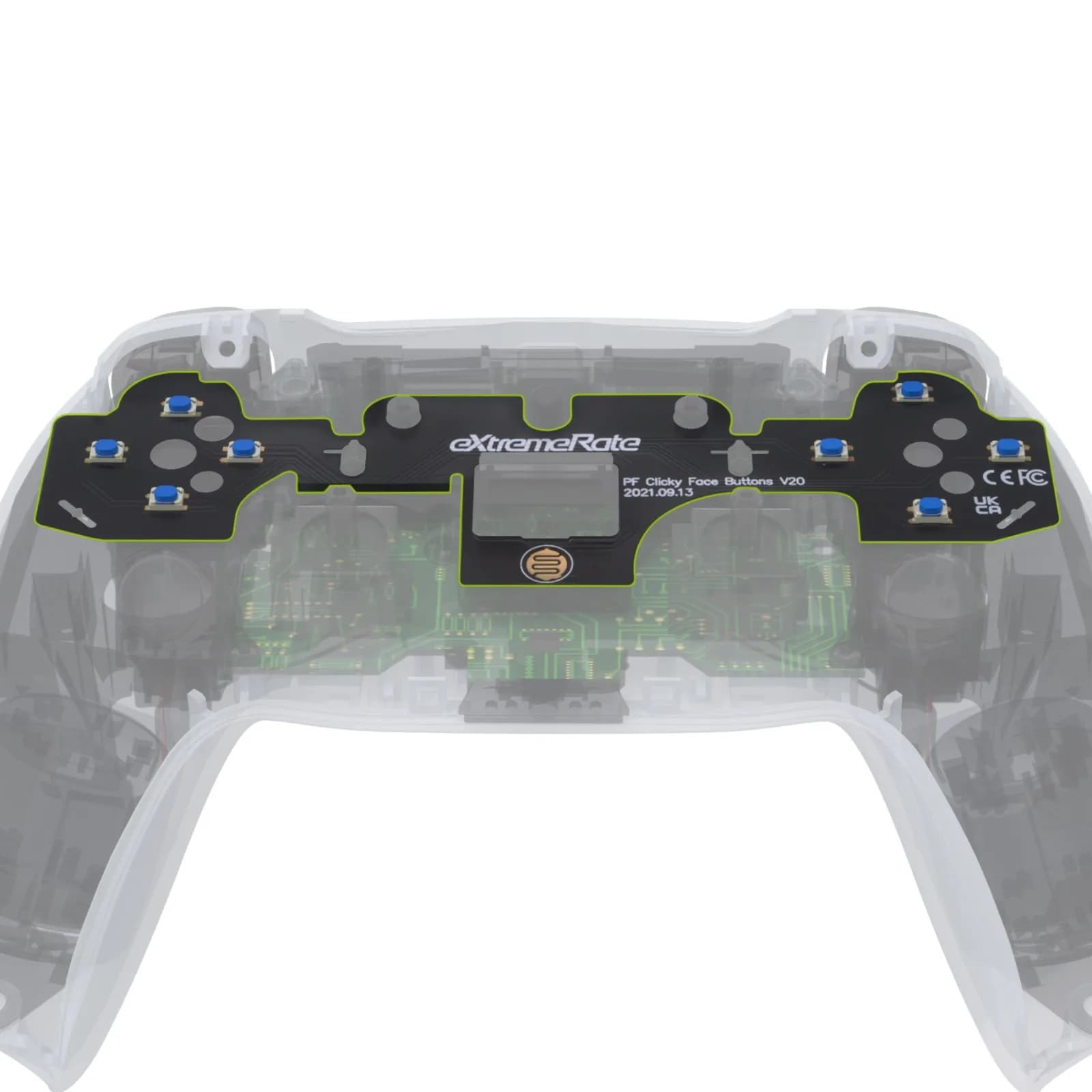EXtremeRate Face Clicky Kit V2, boutons d'action tactiles DSub personnalisés, Kit de clic souris pour contrôleur ps5 BDM-010 et BDM-020