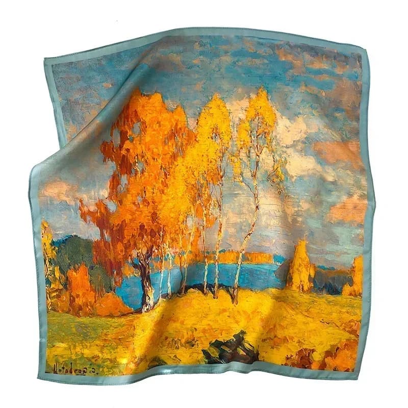Foulard 100% Soie Bandana Carré Femme Écharpe de Printemps Mode Luxe Haute Qualité Bandeau Hijab Châles 2026