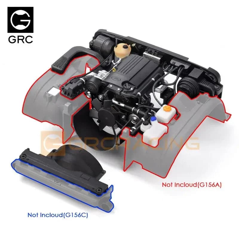 Kit moteur GRC Simulated Defender pour Defender TRX-4 & G15snap+ G156C # G156ES