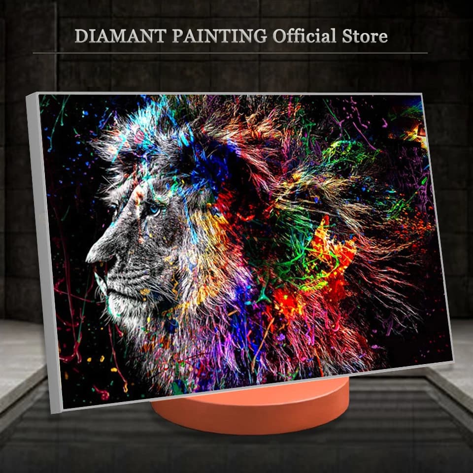 Peinture diamant thème animaux, broderie complète 5D, perles carrées ou rondes, mosaïque, art mural, cadeau