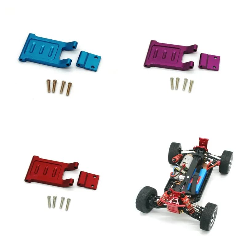 WLtoys 124016 124018 1/12 Voiture RC Télécommandée Accessoires de Mise à Niveau en Métal Pare-chocs Arrière LC RACING EMB-DTH