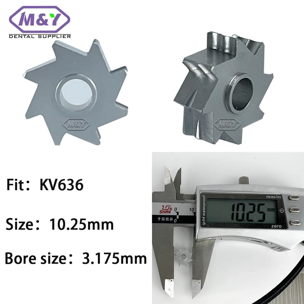 Turbine de Pièce à Main Dentaire à Grande Vitesse pour KV 636, Produit de Dentiste, Livraison Gratuite, 10 PEC