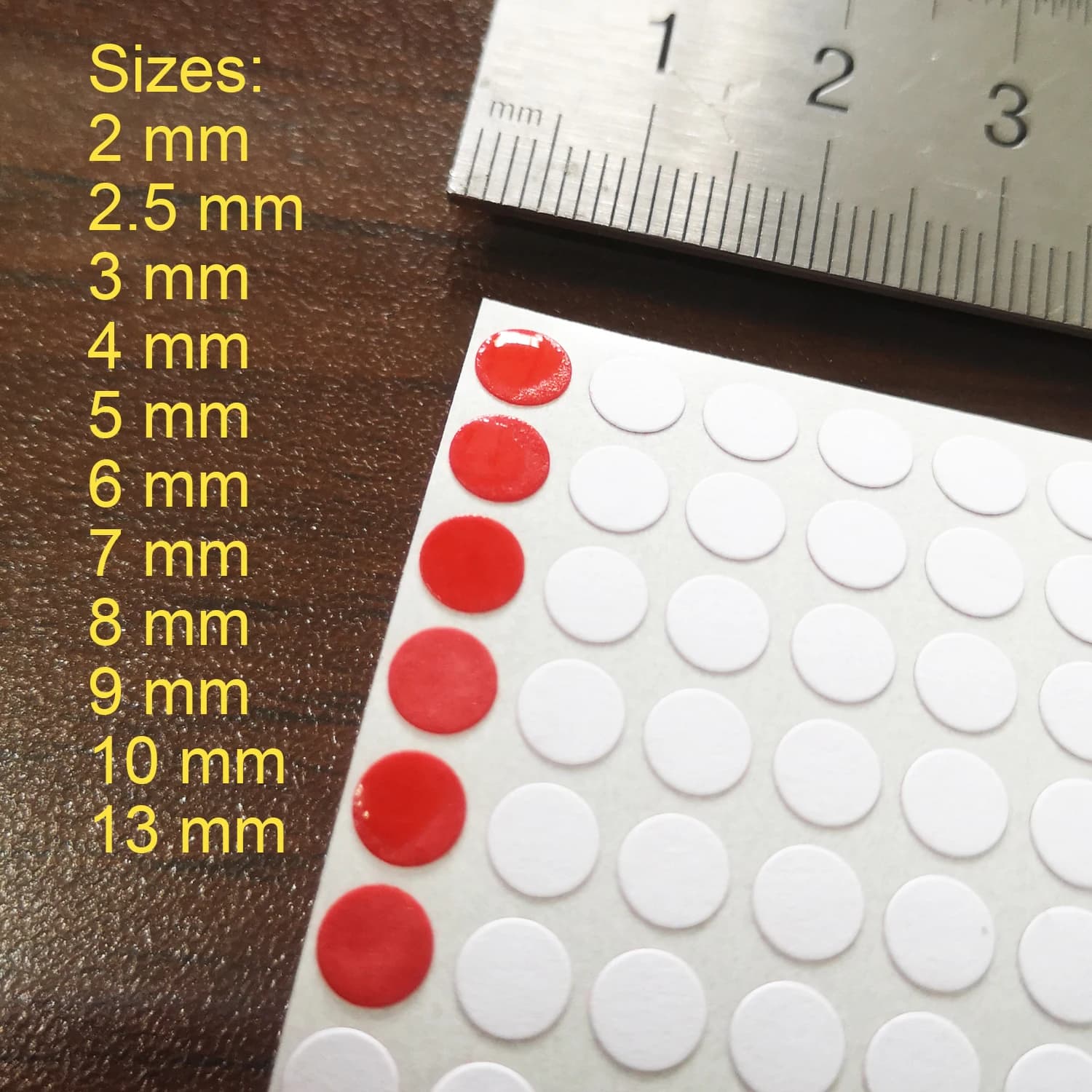 Étiquette de sécurité ronde sensible à l'eau, autocollant à couleur changeante, transforme rouge lorsqu'il est humide, indicateur de dommages au potentiel du dispositif électronique