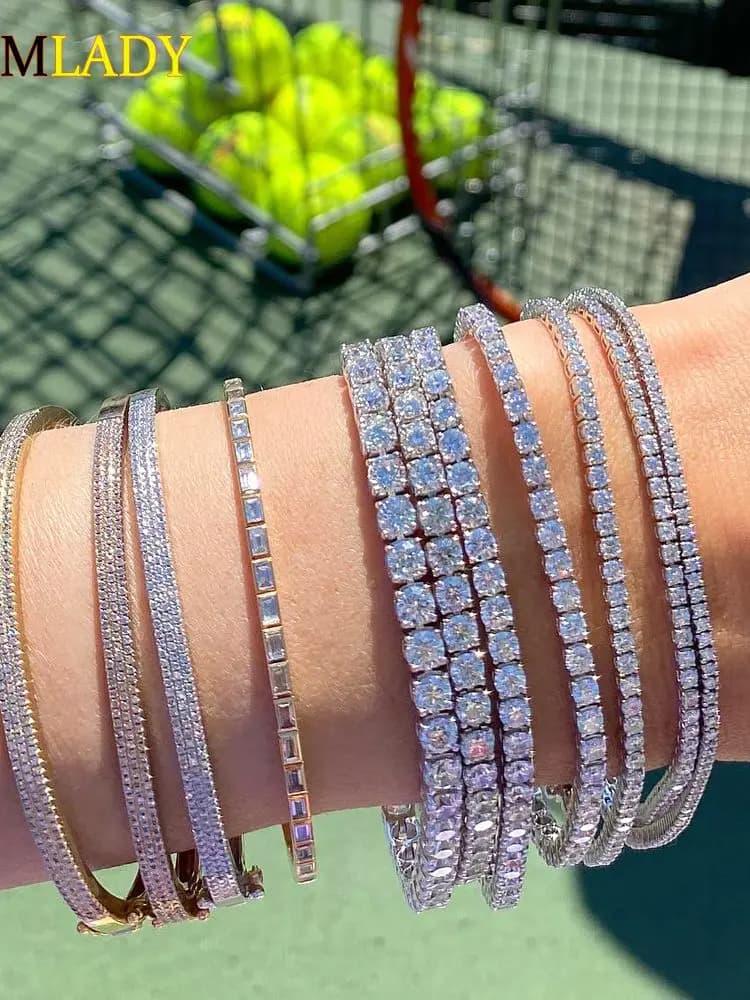 Bracelet de tennis Iced Out Bling pour hommes et femmes, haute qualité, cubique 5A, contre-indiqué, 3mm, hip hop, bijoux de fiançailles, luxe