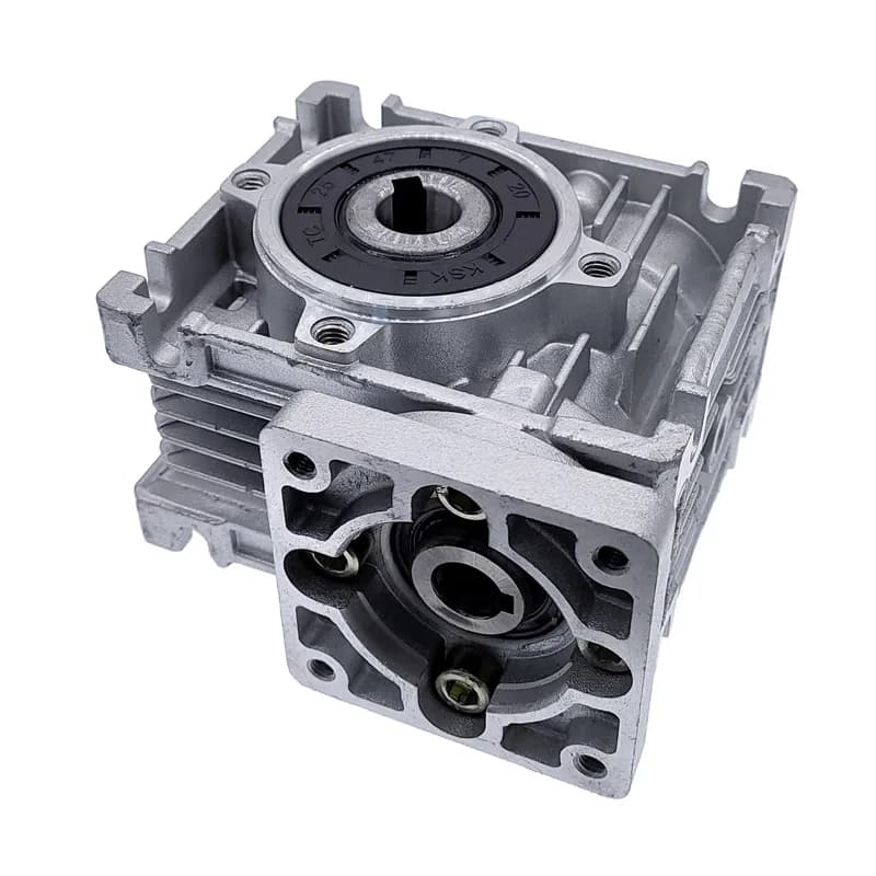 Réducteur de vitesse à vis sans fin pour moteur DC, sortie 14 mm, rapport 5:1-80:1, boîte de vitesses RV030 pour moteur NEMA 23