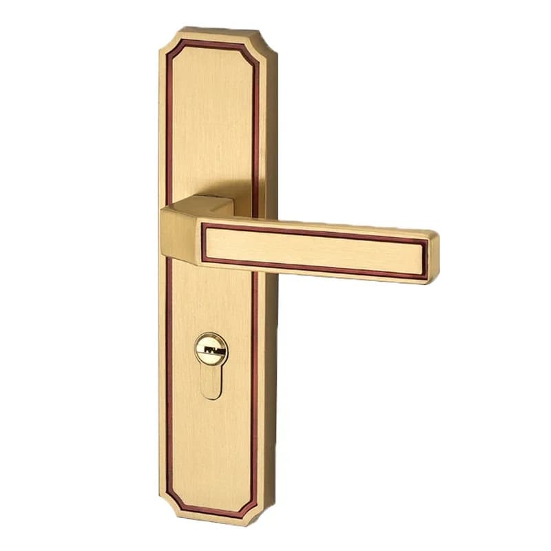 Serrures de porte mécaniques antivol modernes en cuivre pur, poignée silencieuse pour intérieur de chambre à coucher, serrure de porte, fournitures de quincaillerie d'hôtel