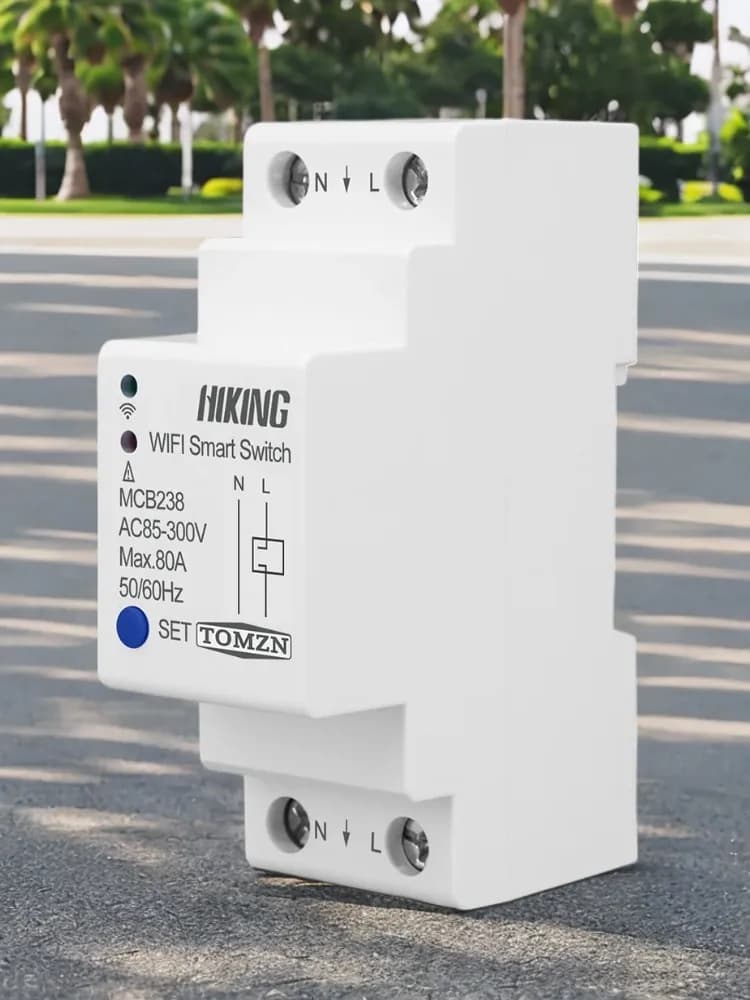 TOMZN-Disjoncteur WiFi sur Rail DIN, Commutateur Intelligent, Télécommande par Smart Life, TUYA pour Smart Home, MCBP2, 2P, 80A
