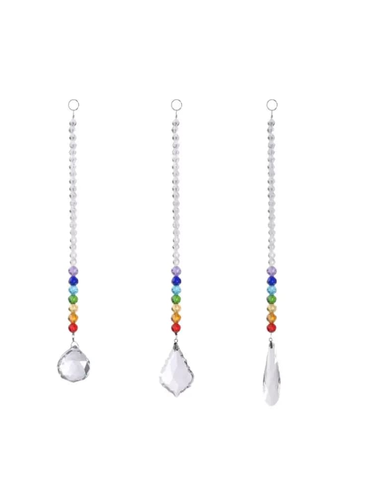 Attrape-soleil transparent en cristal, 1 pièce, 76mm, 89mm, 100mm, 120mm, pendentif, prisme, ornement, maison, lampe, éclairage, décoration de mariage
