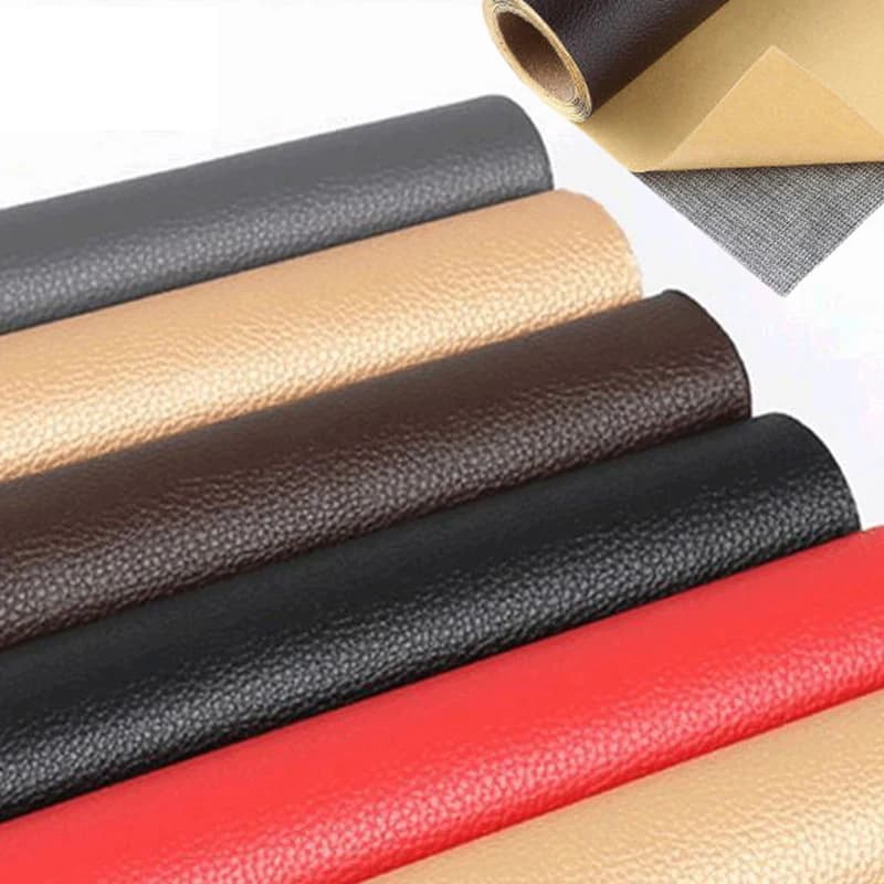 Patchs artificiels en cuir PU, 20x30cm, Faux cuir synthétique, tissu auto-adhésif pour réparation de canapé, matériel collant de bricolage