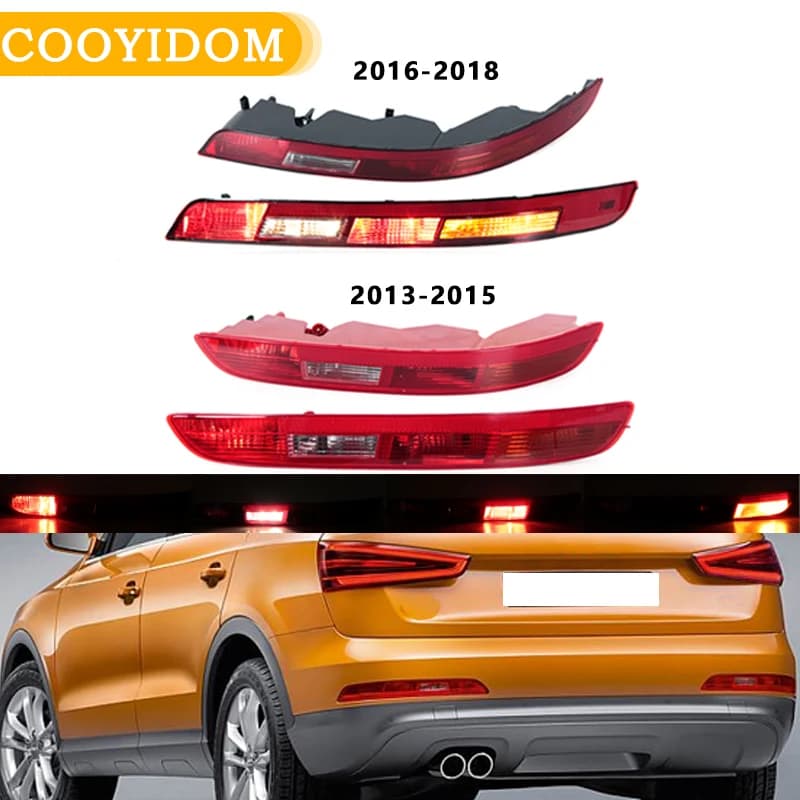 Pour Audi Q3 2013-2015 2016 2017 2018 pare-chocs arrière feu arrière voiture feu de recul rouge 8U0945096B 8U0945095B 8UD945095B 8UD945096B